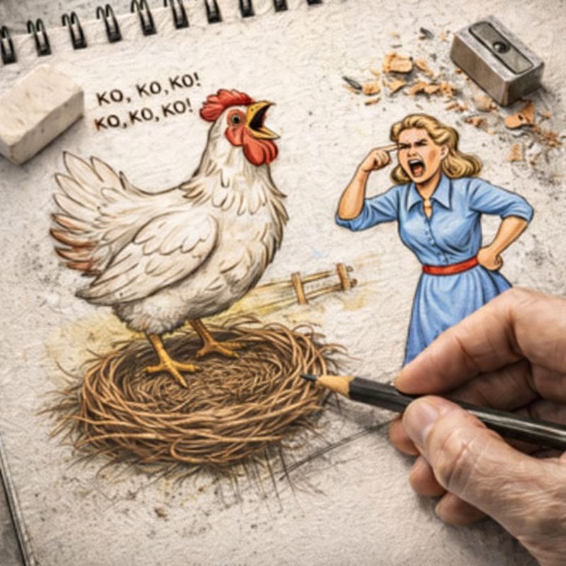 Fraszka 20/44 z tematu O innych ułomnościach - ilustracja