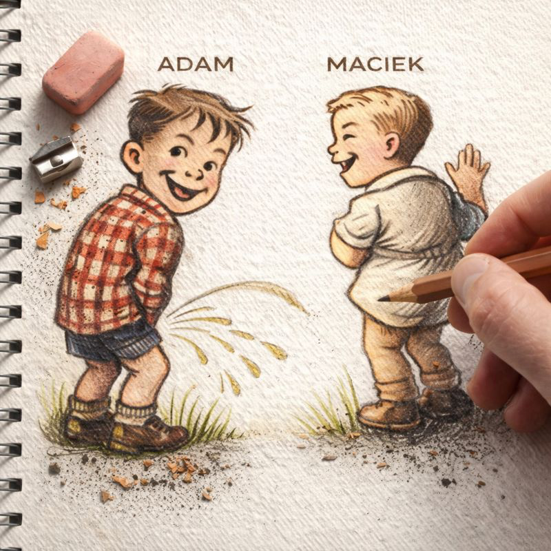 Fraszka 2/68 z tematu Zabawa w słówka - ilustracja