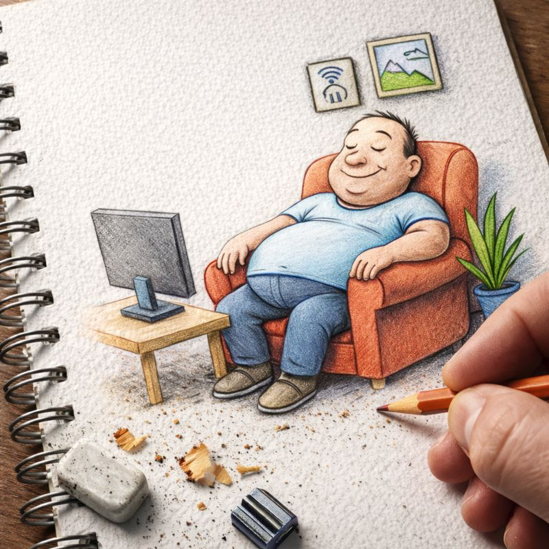 Fraszka 59/67 z tematu O nauce i technice - ilustracja