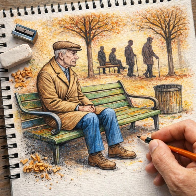 Fraszka 67/80 z tematu O starości - ilustracja