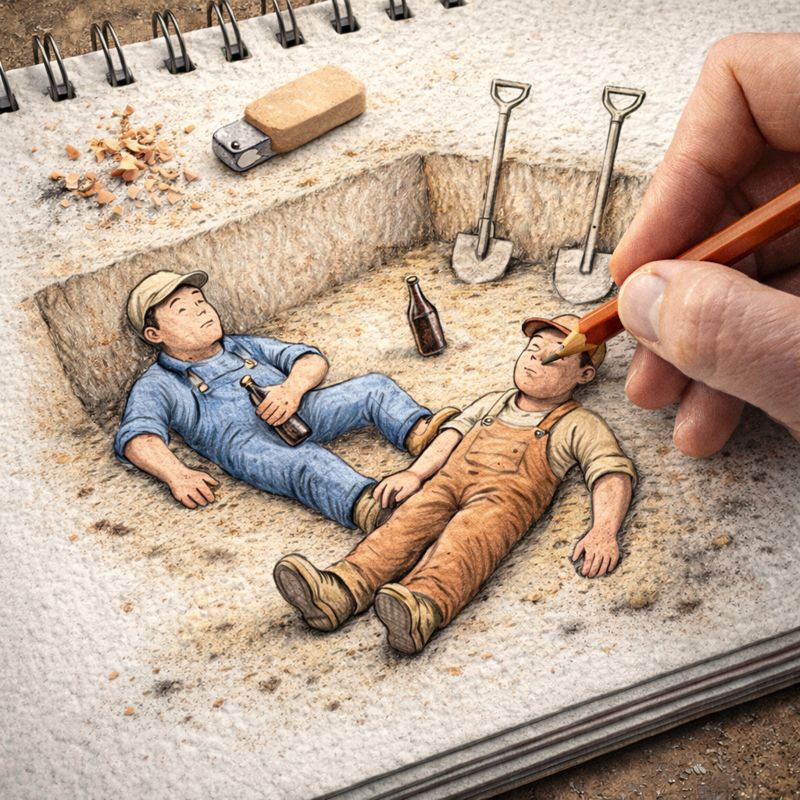 Fraszka 17/45 z tematu O trunkach - ilustracja