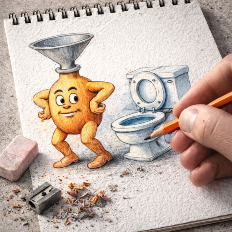 Fraszka 44/45 z tematu O trunkach - ilustracja