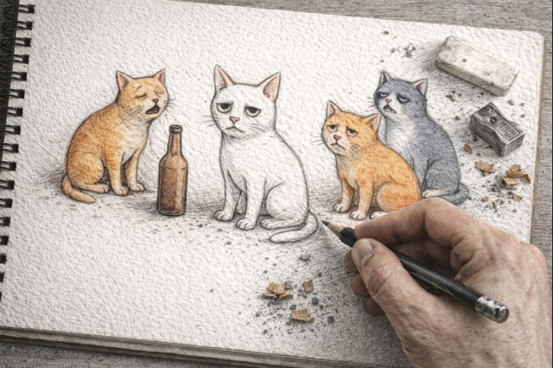 Fraszka 36/45 z tematu O trunkach - ilustracja