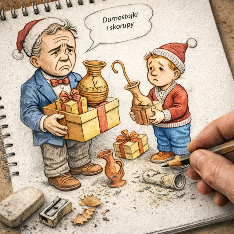 Fraszka 3/14 z tematu O upominkach - ilustracja