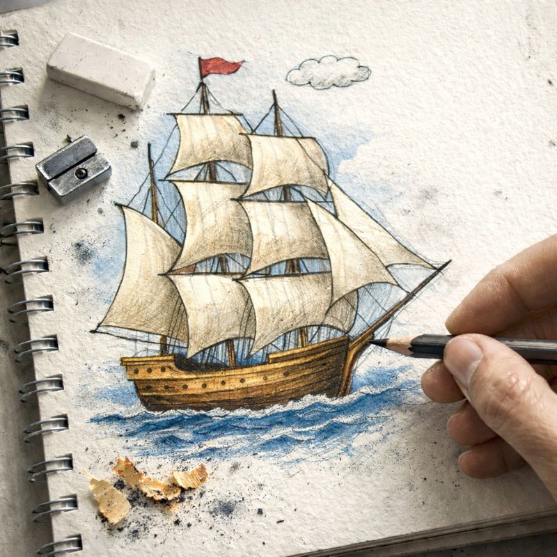 Fraszka 11/13 z tematu Do żeglarzy - ilustracja