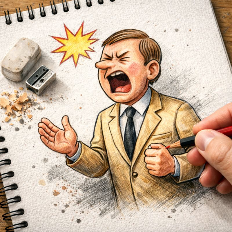 Fraszka 13/34 z tematu O dyskusjach - ilustracja