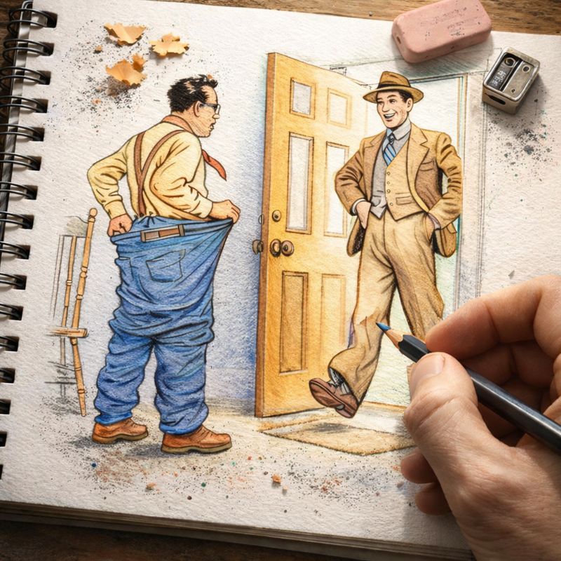 Fraszka 13/19 z tematu O elegancji - ilustracja