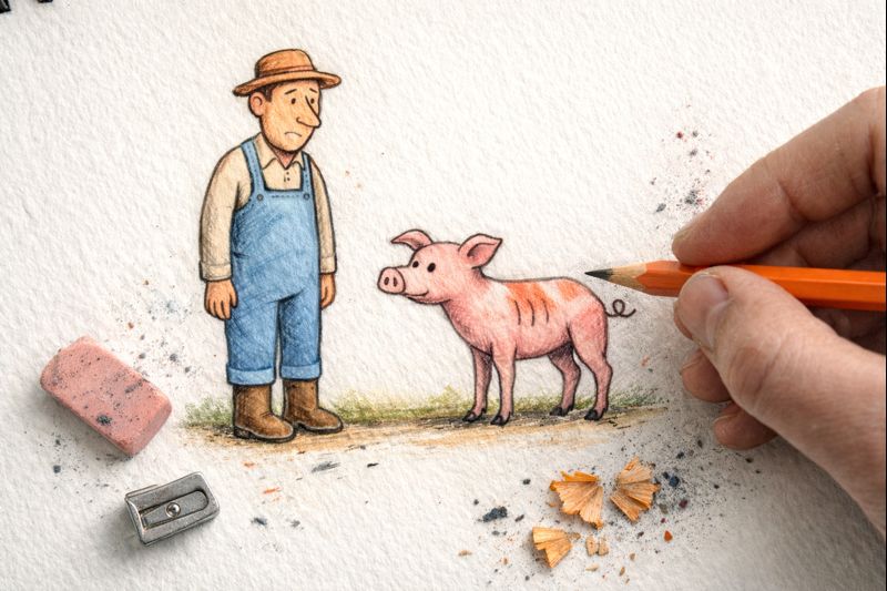 Fraszka 21/47 z tematu O kulinariach - ilustracja