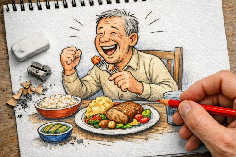 Fraszka 35/47 z tematu O kulinariach - ilustracja