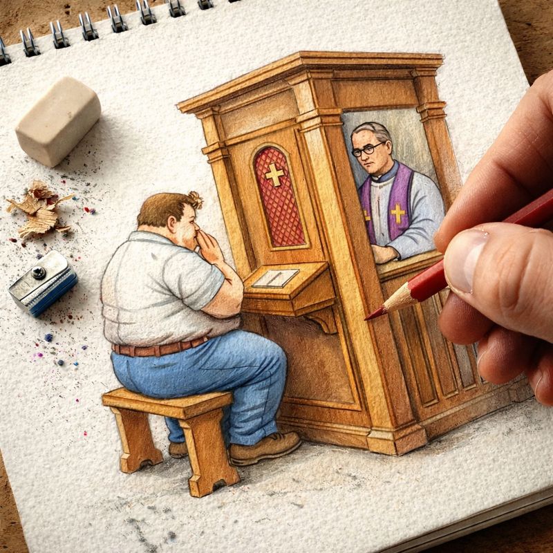 Fraszka 17/32 z tematu O obżarstwie - ilustracja