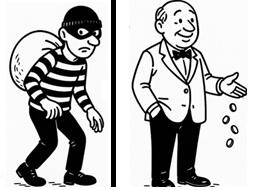 Fraszka 32/54 z tematu Dobro i zło - ilustracja