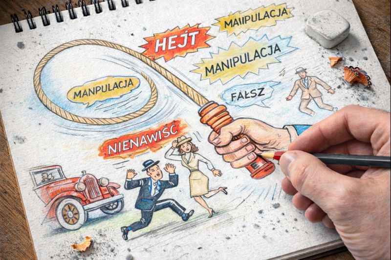 Fraszka 13/13 z tematu O fobiach - ilustracja