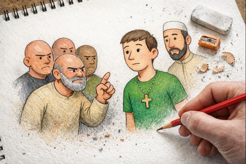 Fraszka 15/27 z tematu O multikulti - ilustracja