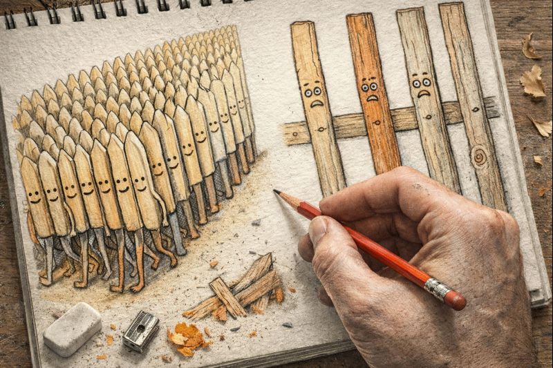 Fraszka 2/16 z tematu O wyborach - ilustracja